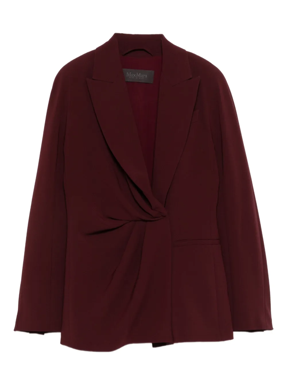 Max Mara twisted-detail peak-lapel fitted jacket | Red | Image 1