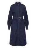 ZIMMERMANN belted denim shirt dress - Blue