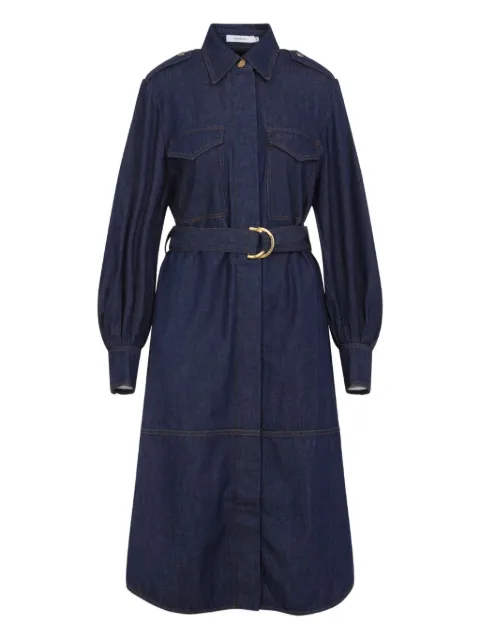 ZIMMERMANN belted denim shirt dress