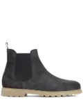 Kiton elastic-panel suede boots - Brown