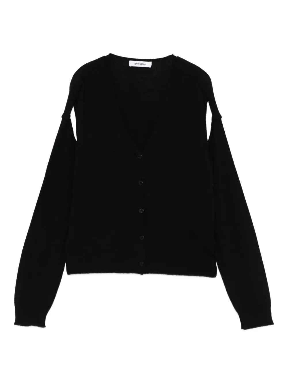 Gimaguas button-front split-sleeve cardigan | Black | Image 1