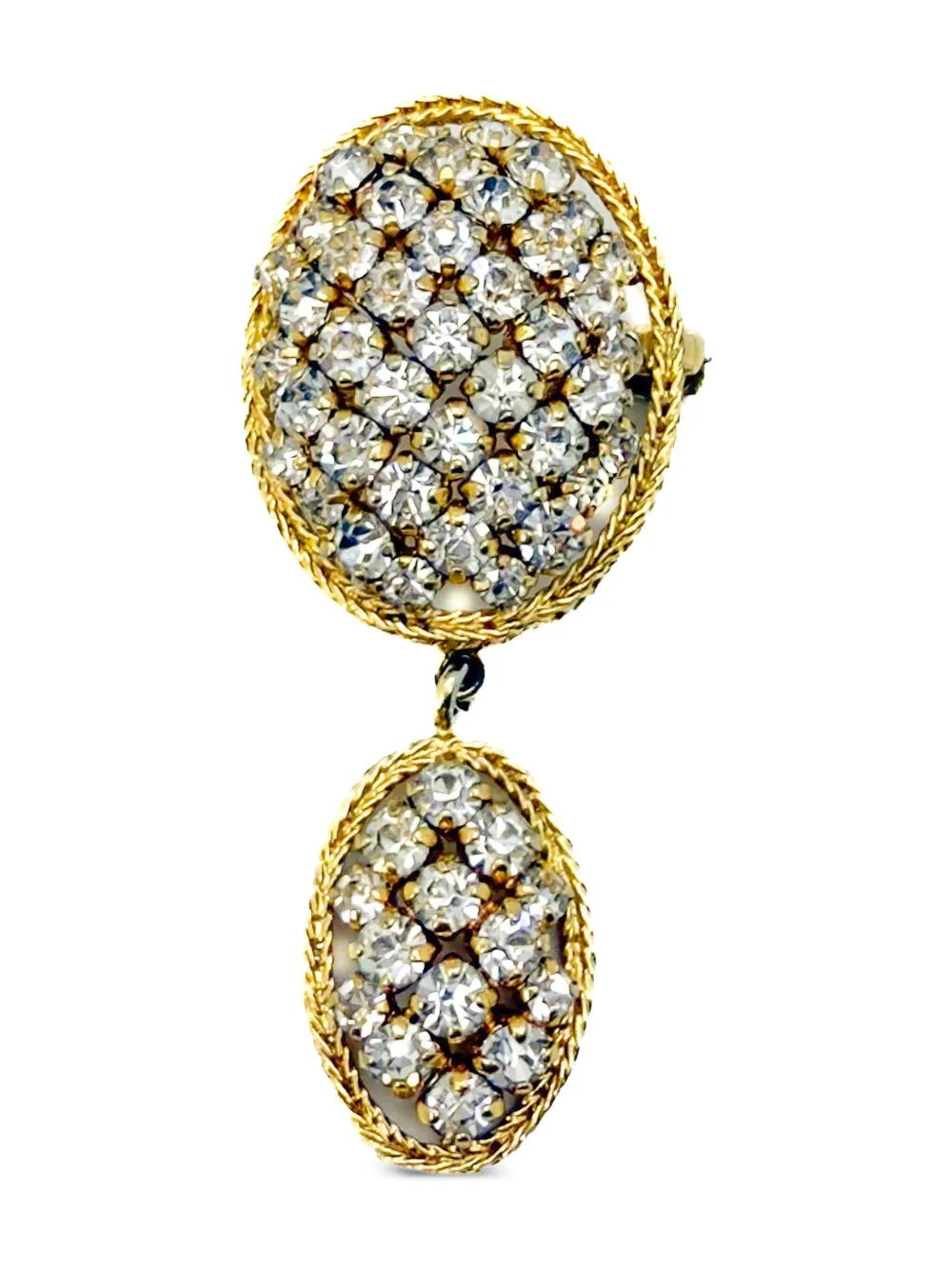 Christian Dior Pre-Owned 1961 Lattice ブローチ - ゴールドトーン Christian Dior Pre-Owned 1961 Lattice ブローチ - ゴールドトーン
