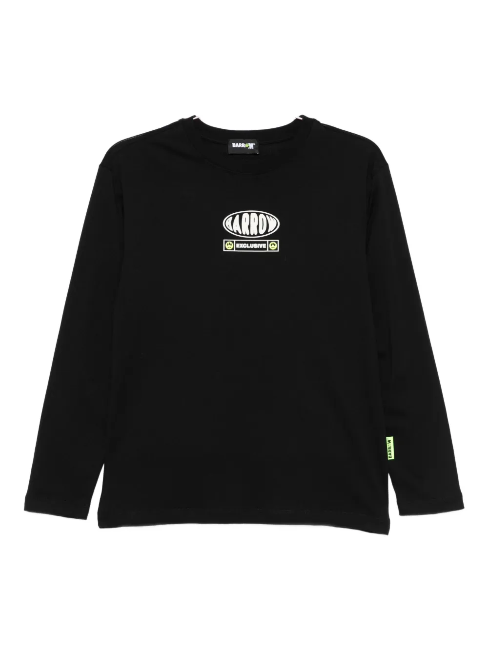 Barrow kids long-sleeve logo-print T-shirt - ブラック Barrow kids long-sleeve logo-print T-shirt - ブラック