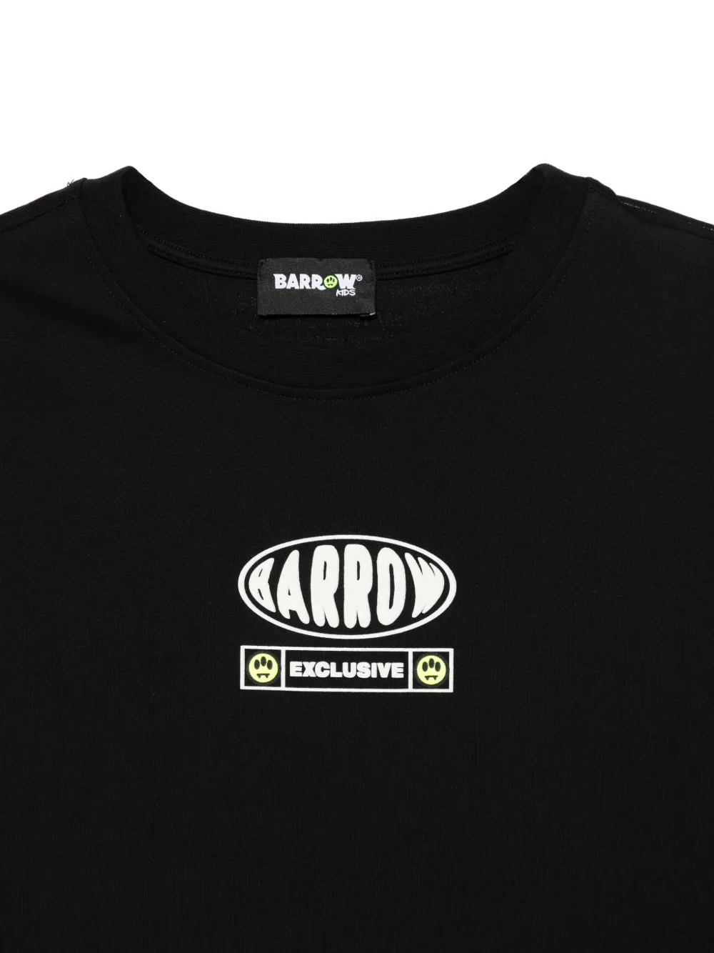 Barrow kids T-shirt met logoprint en lange mouwen Zwart