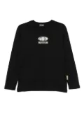 Barrow kids long-sleeve logo-print T-shirt - Black