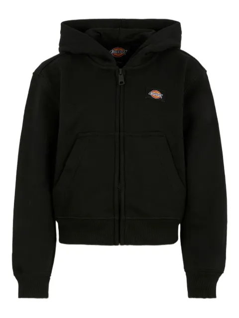 DICKIES logo-patch zip-up hoodie