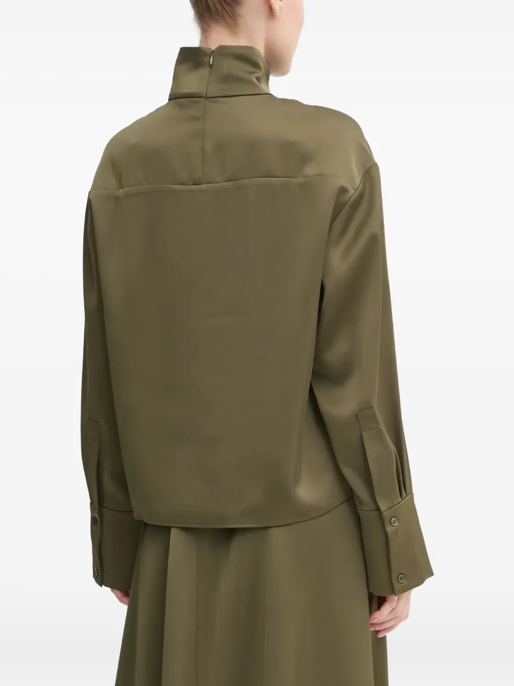 Day Birger Et Mikkelsen Blouse met hoge hals Groen