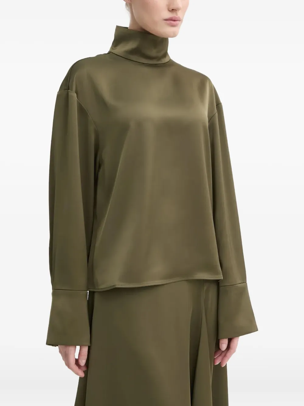 Day Birger Et Mikkelsen high-neck blouse | Green | Image 1