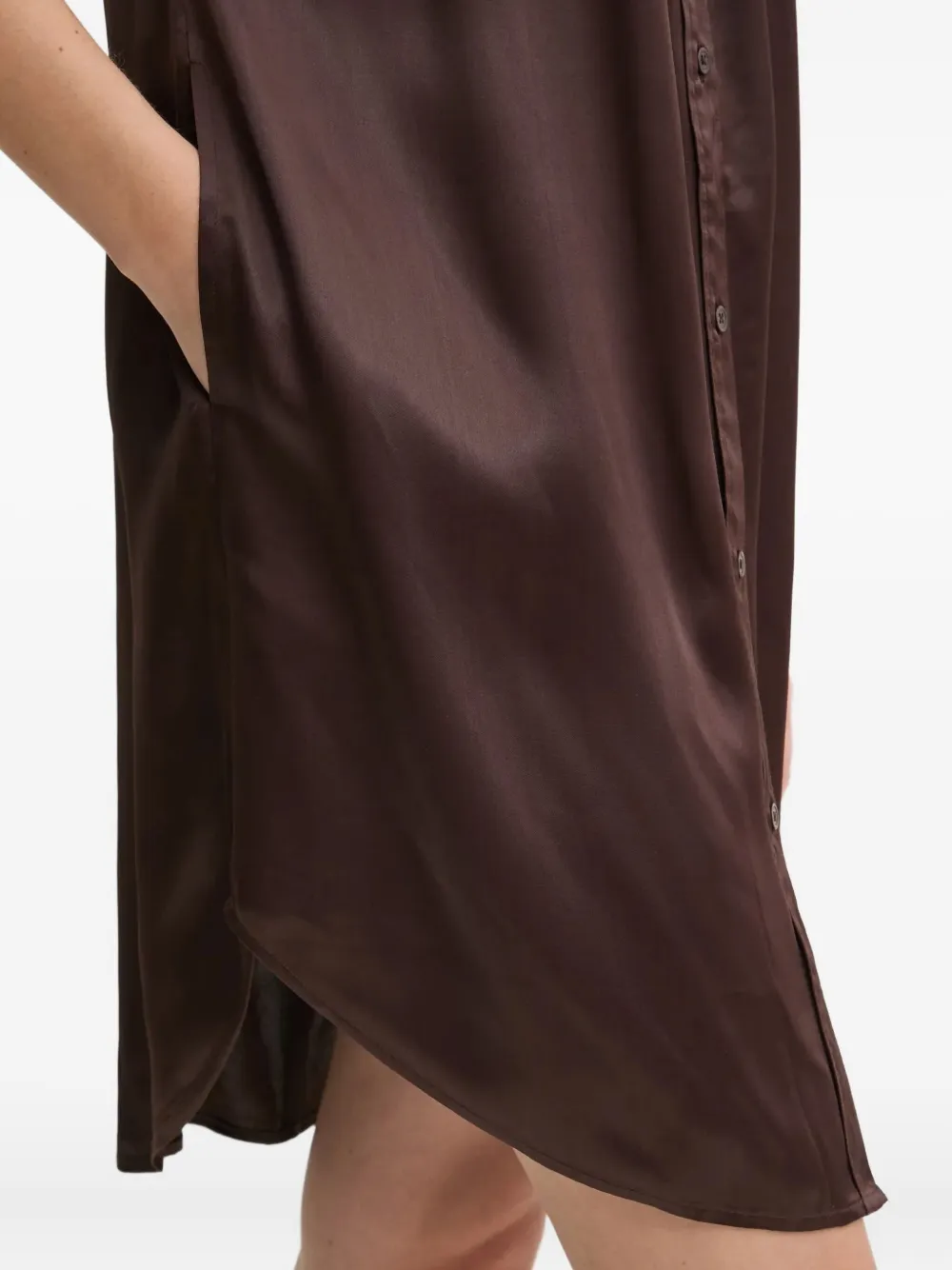 Day Birger Et Mikkelsen Off-shoulder jurk met knopen Bruin