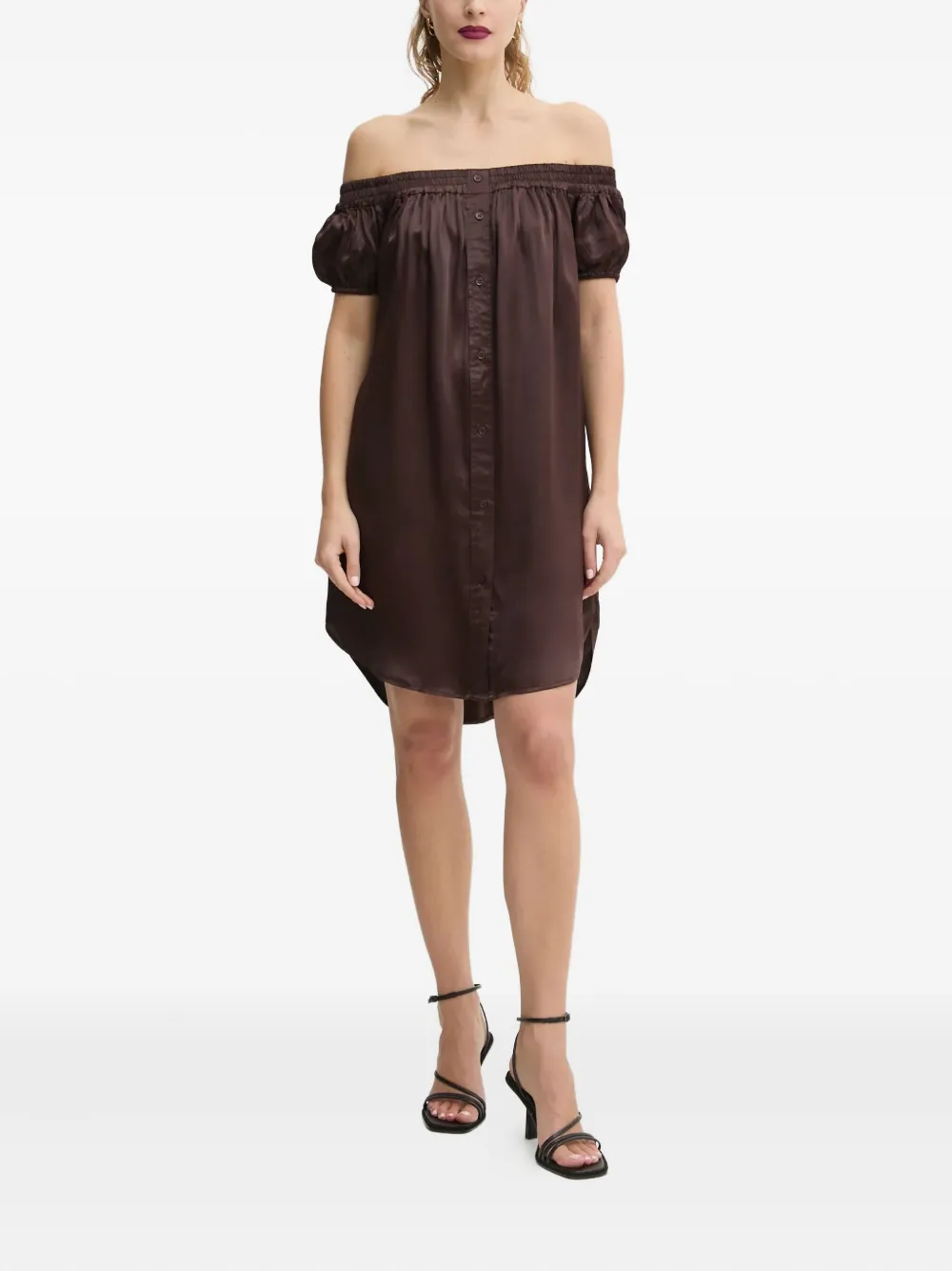Day Birger Et Mikkelsen off-shoulder buttoned dress | Day Dresses | Image 2