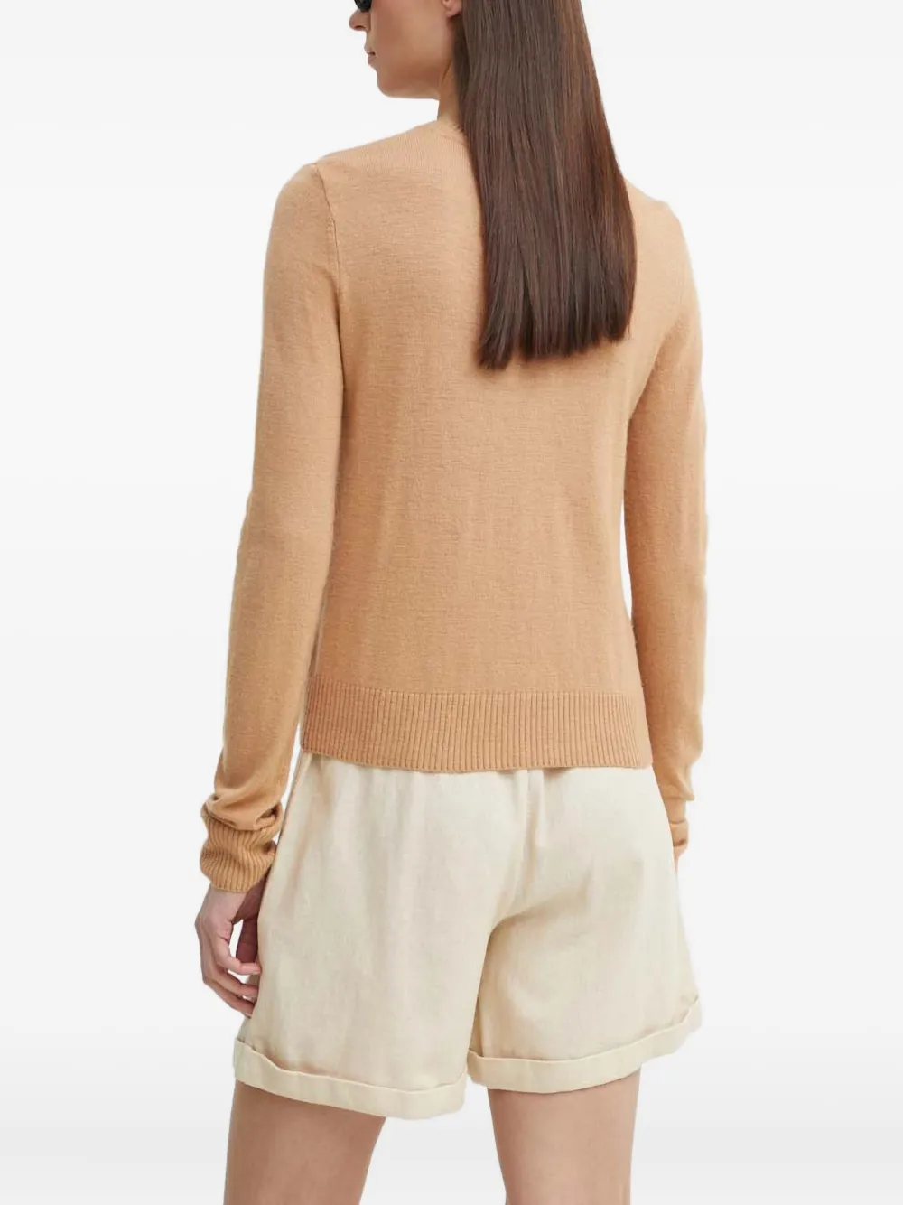 Day Birger Et Mikkelsen Trui met gebreid logo Beige