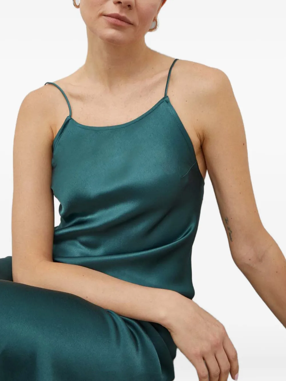 Day Birger Et Mikkelsen Neoma midi-jurk met spaghettibandjes Groen