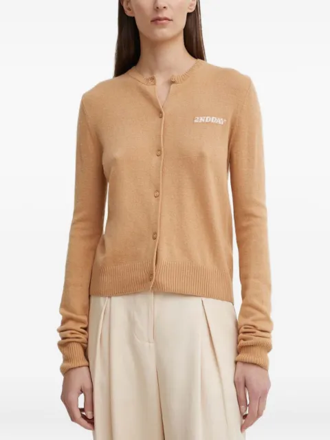 Day Birger Et Mikkelsen logo-intarsia cardigan