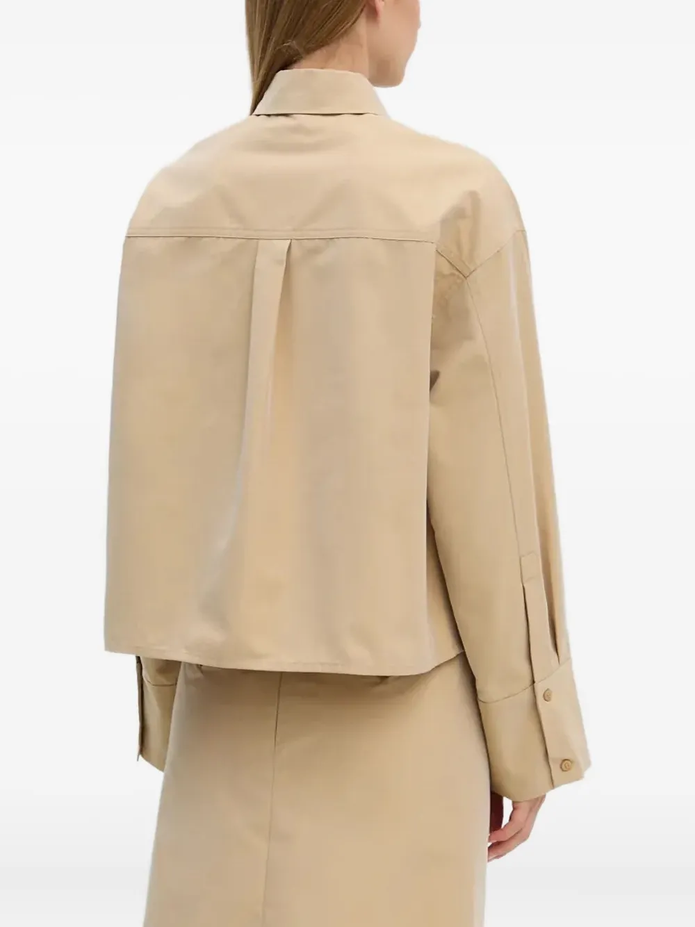 Day Birger Et Mikkelsen Blouse met zak en knoop Bruin