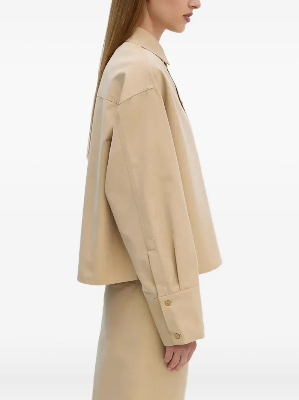 Day Birger Et Mikkelsen Blouse met zak en knoop Bruin