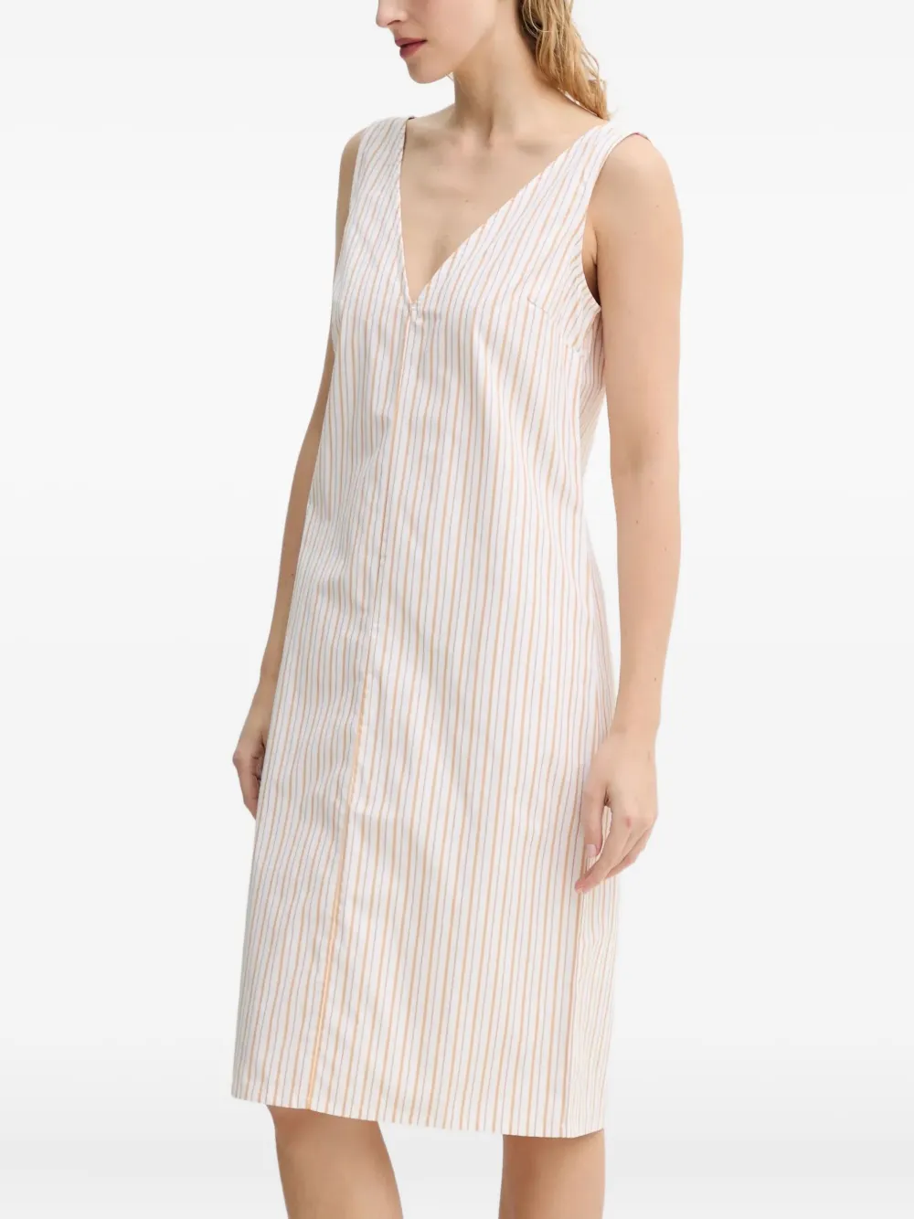 Day Birger Et Mikkelsen striped V-neck mini dress | White | Image 1