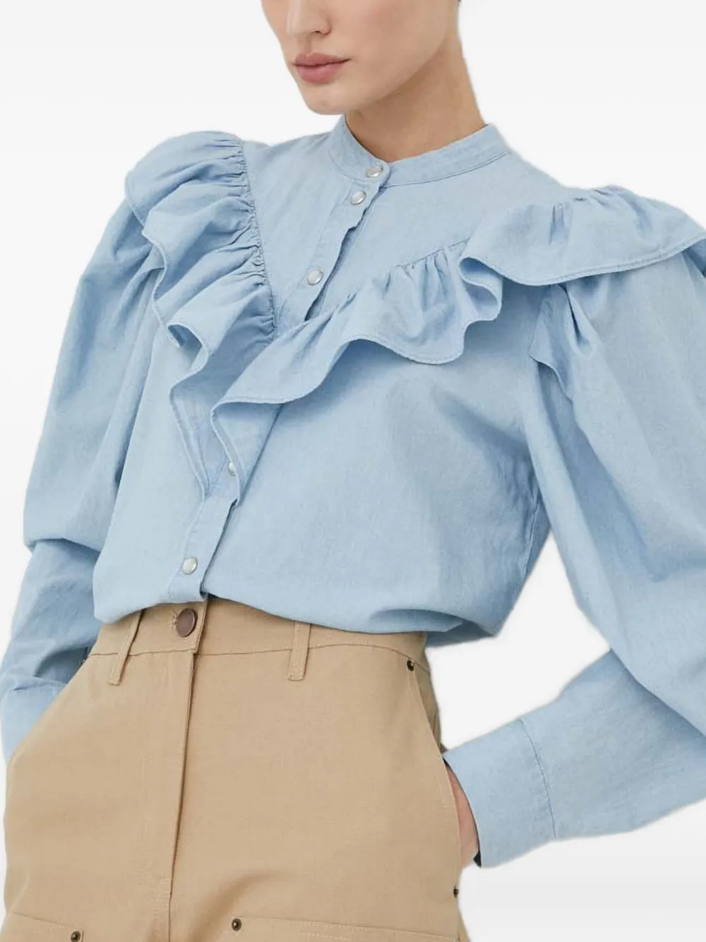 Day Birger Et Mikkelsen ruffled shirt | Blue | Image 1