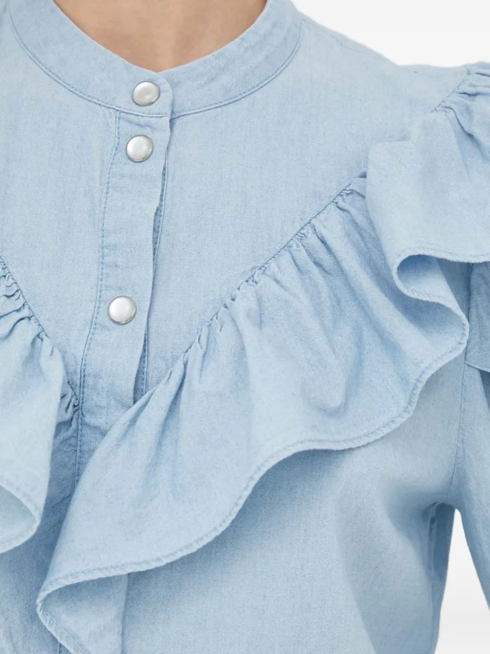 Day Birger Et Mikkelsen Shirt met ruches Blauw