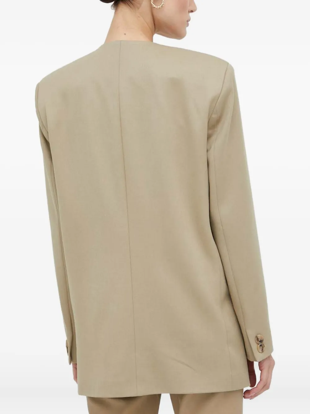 Day Birger Et Mikkelsen Pocket top met enkele rij knopen Groen