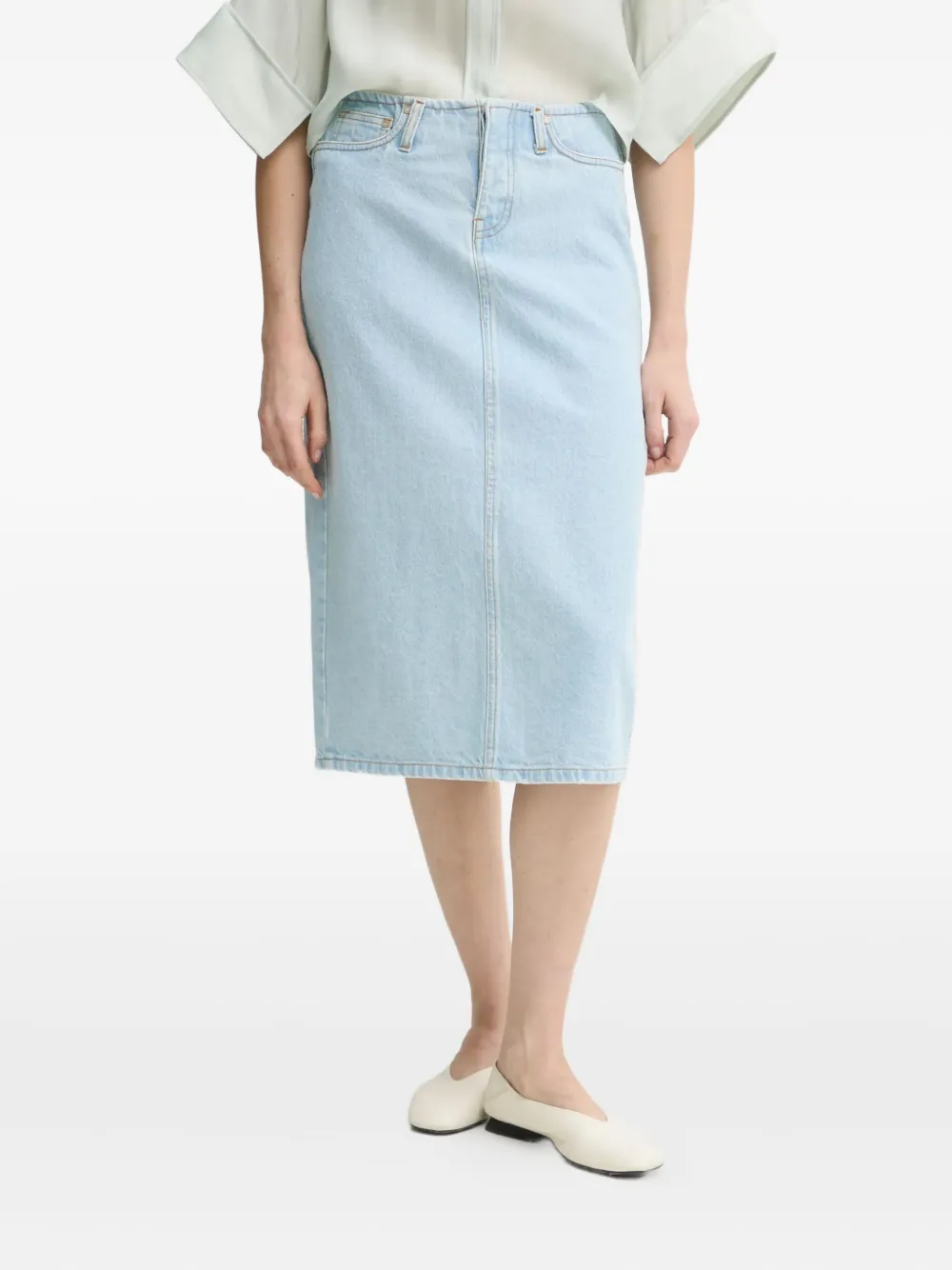Day Birger Et Mikkelsen panelled midi skirt | Blue | Image 1