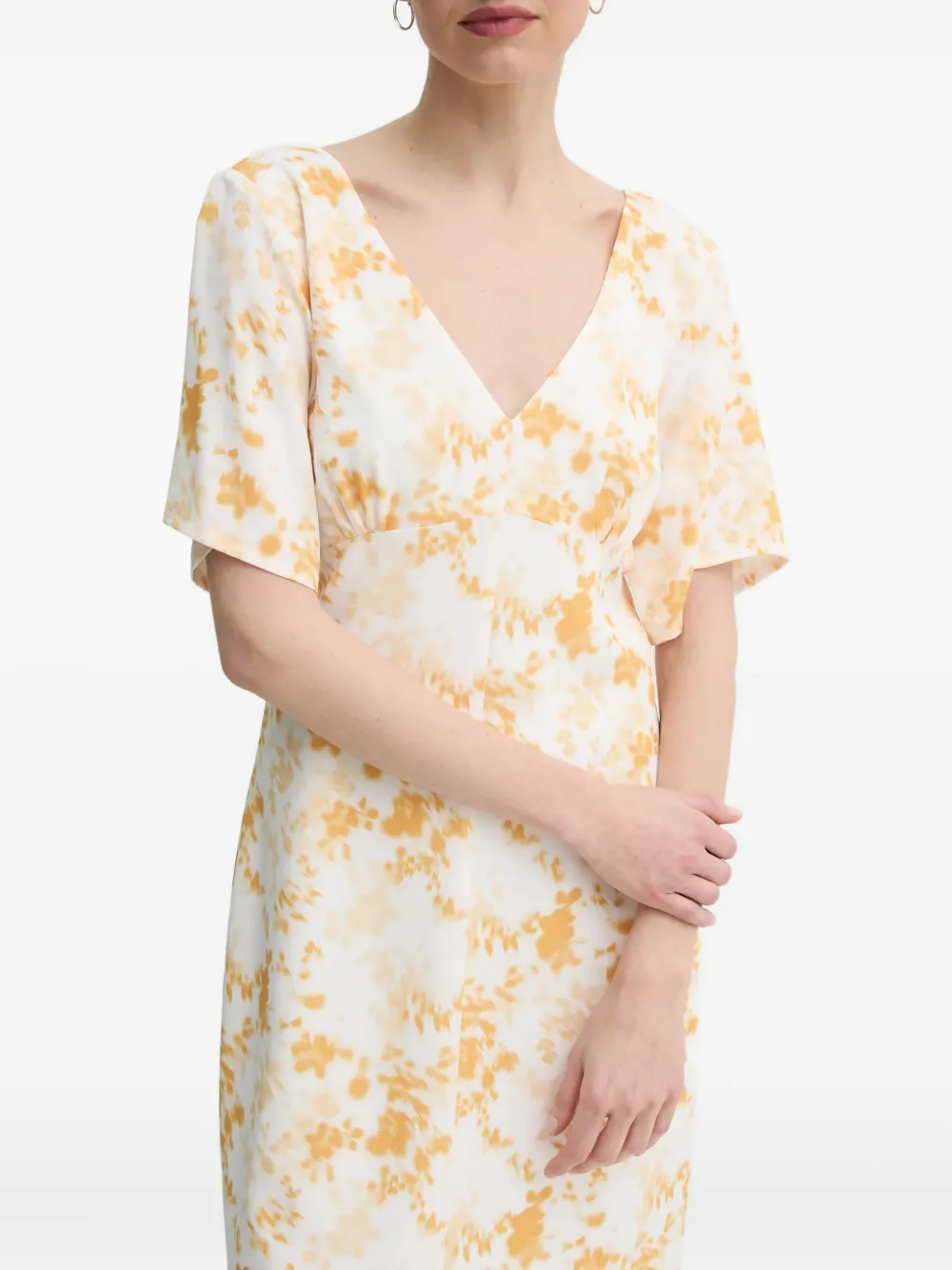 Day Birger Et Mikkelsen V-neck floral mini dress | White | Image 1