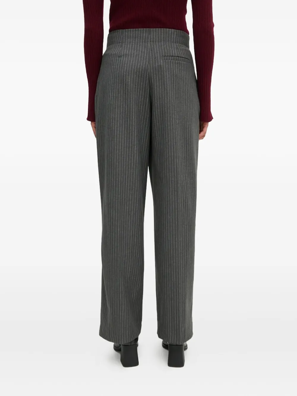 Day Birger Et Mikkelsen Pinstripe Pleated Trousers In Gray
