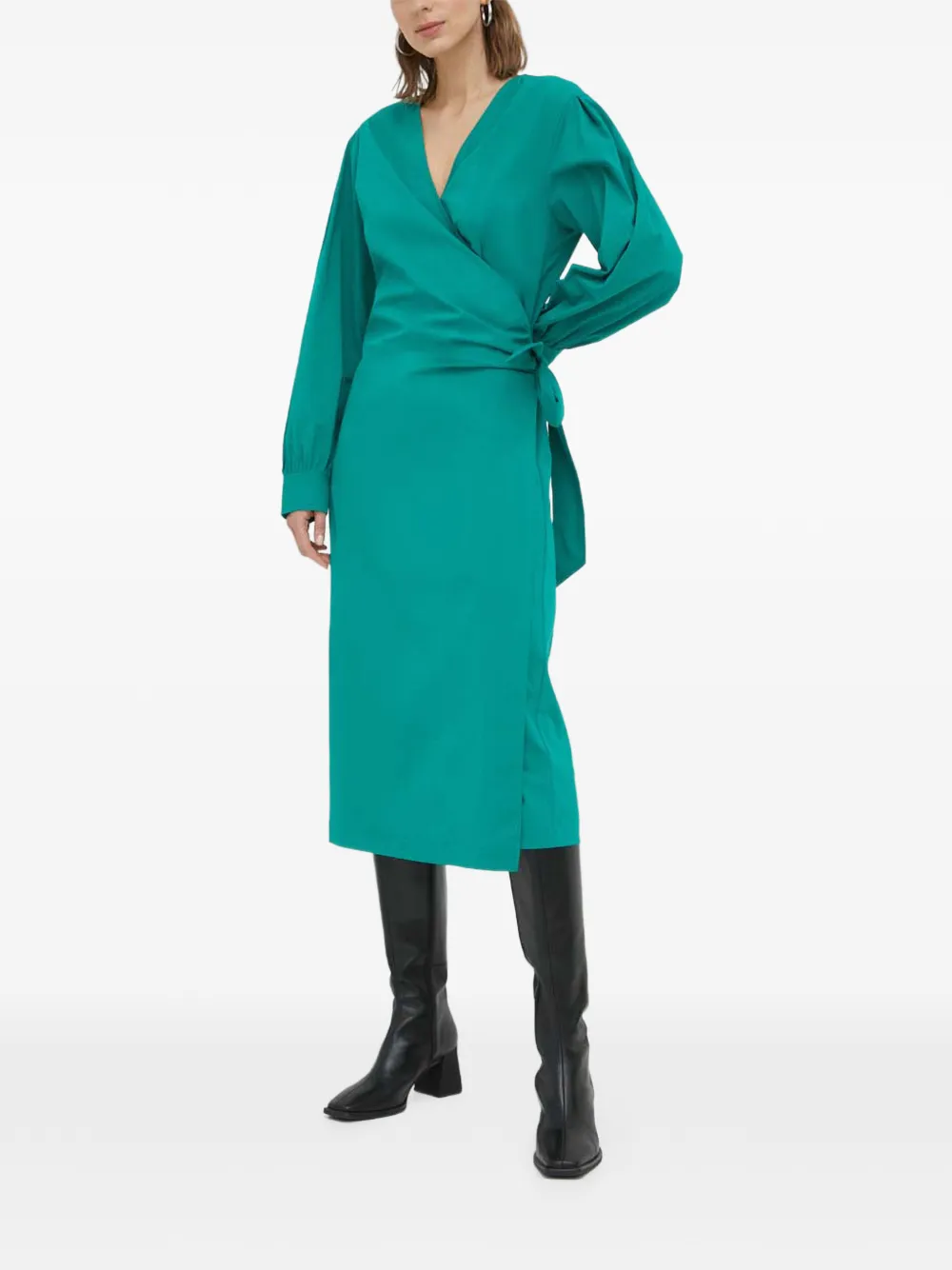 Day Birger Et Mikkelsen Midi-jurk met V-hals Groen