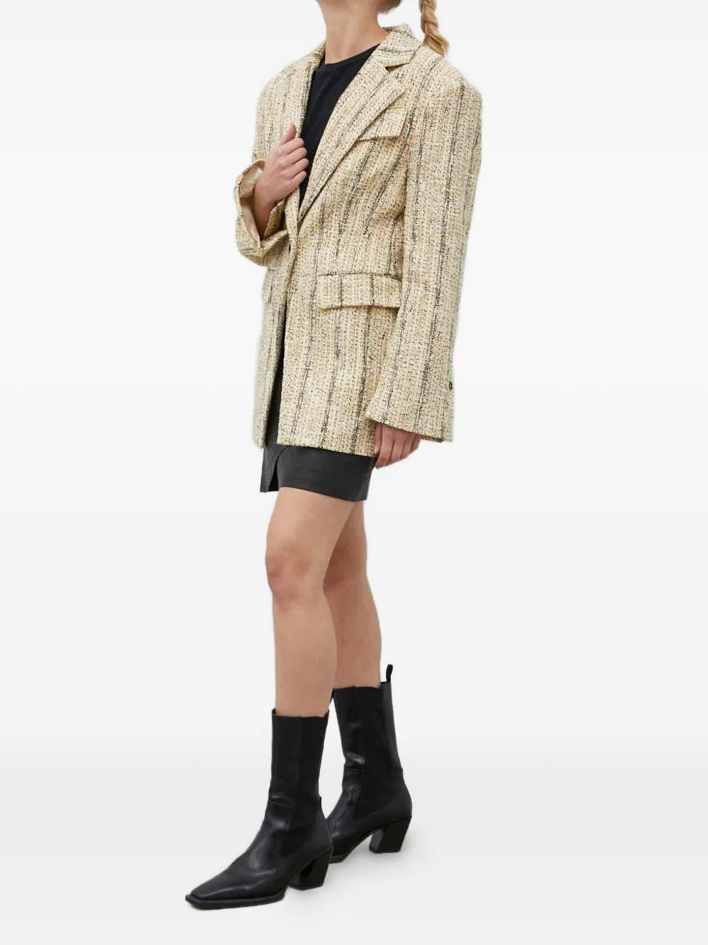 Draped-Detail Mini Skirt