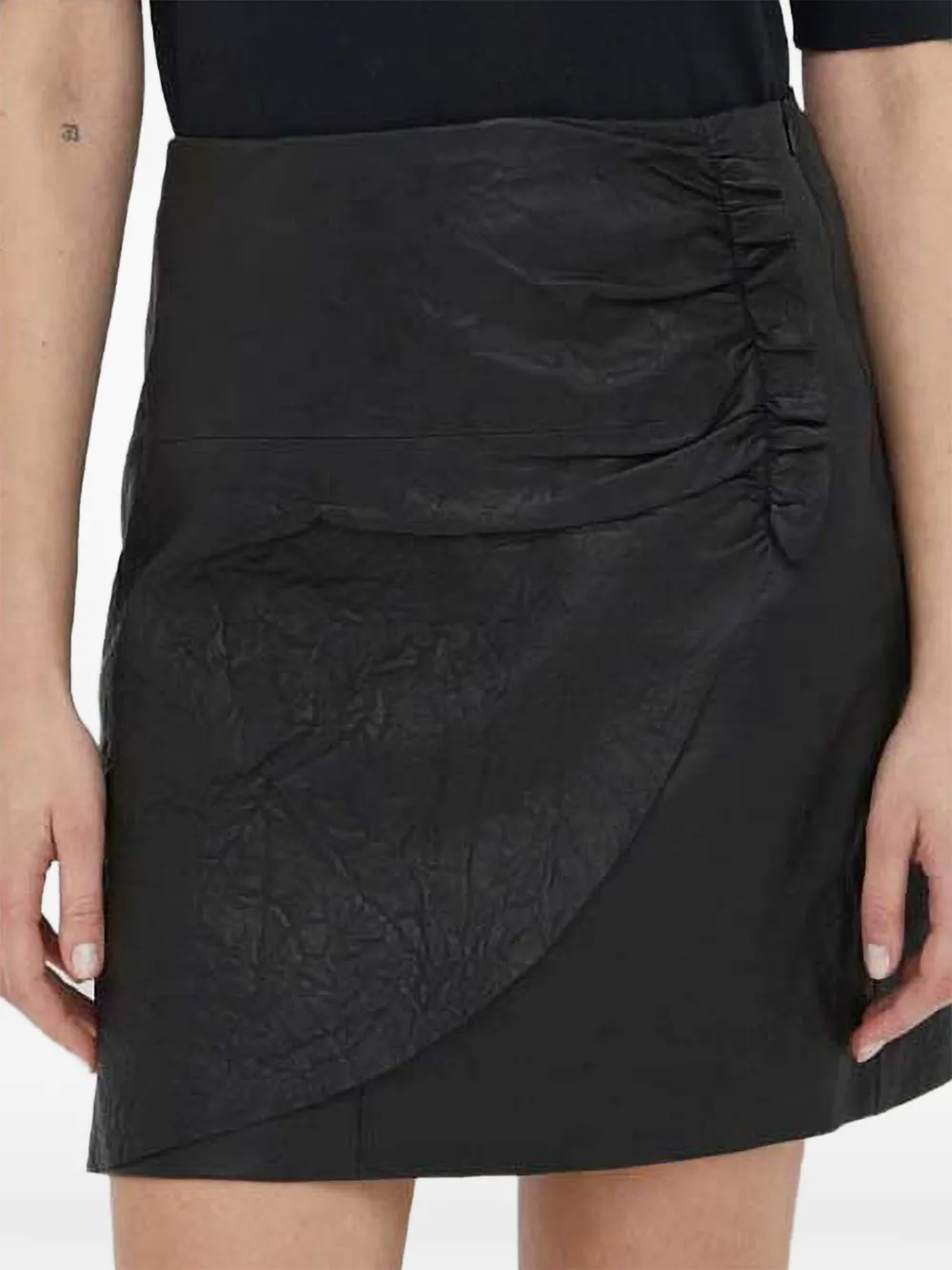 Day Birger Et Mikkelsen draped-detail mini skirt - Nero