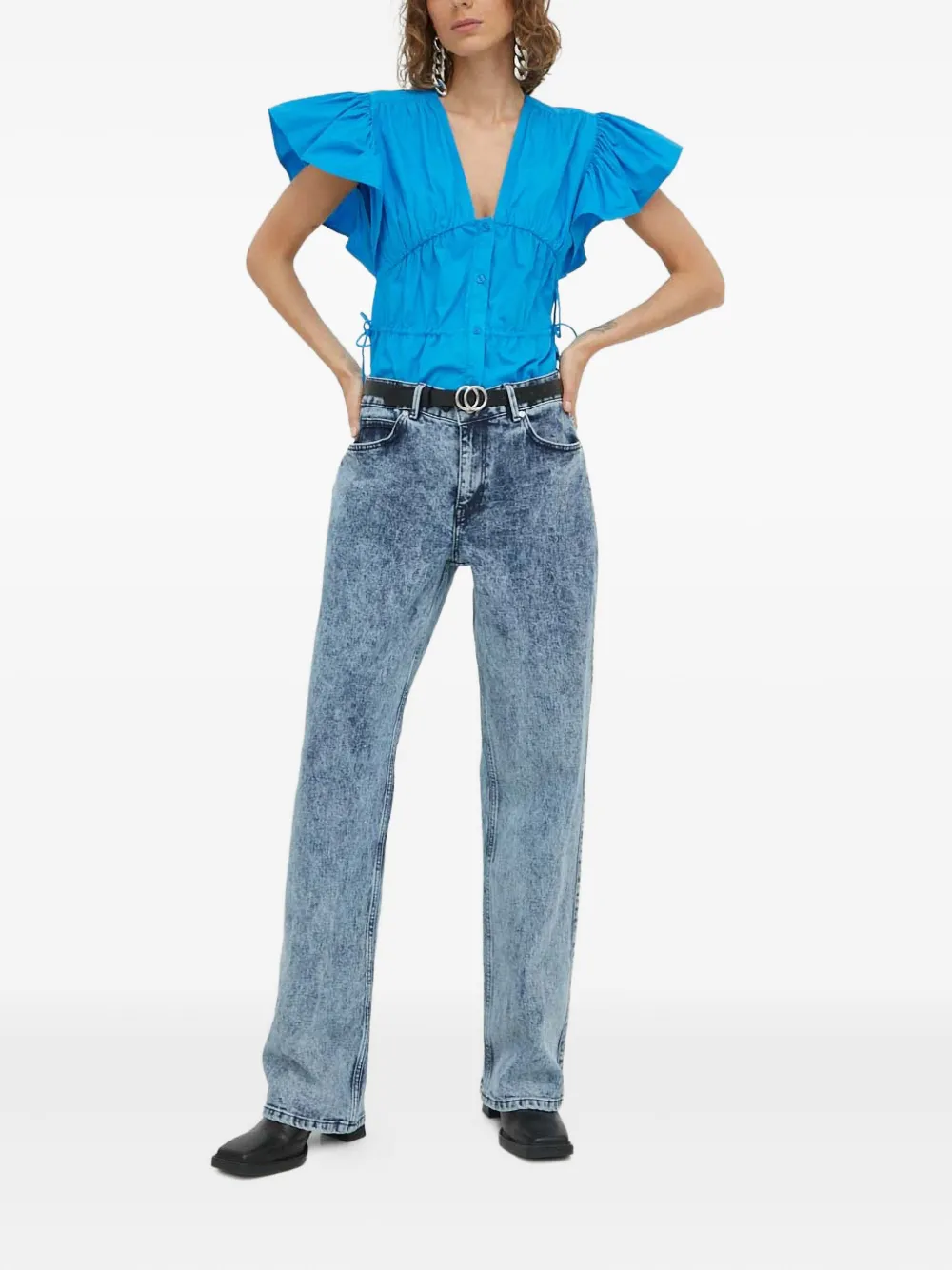Day Birger Et Mikkelsen ruffled buttoned top | Blouses | Image 2