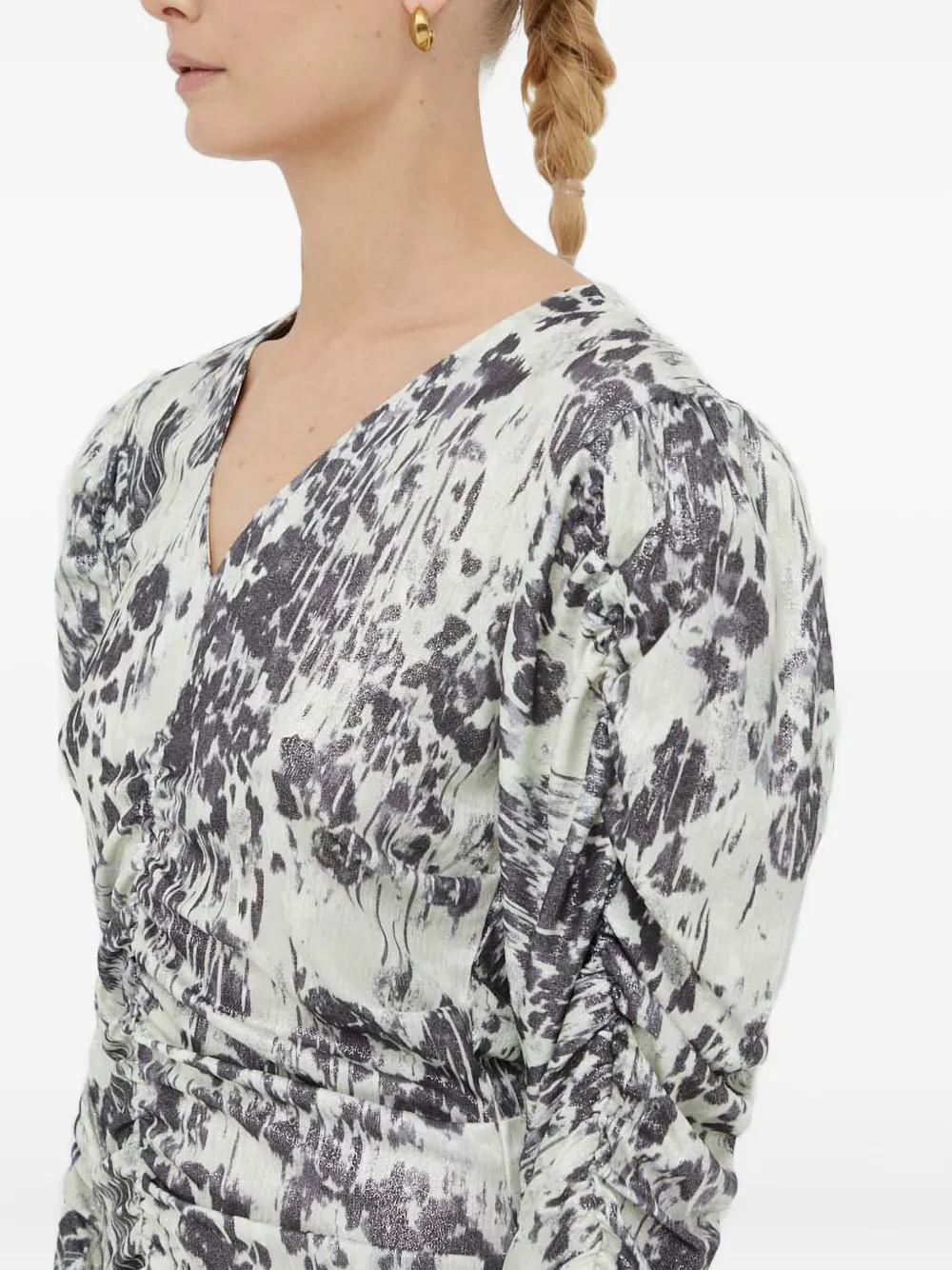 Day Birger Et Mikkelsen Jurk met ruches Wit