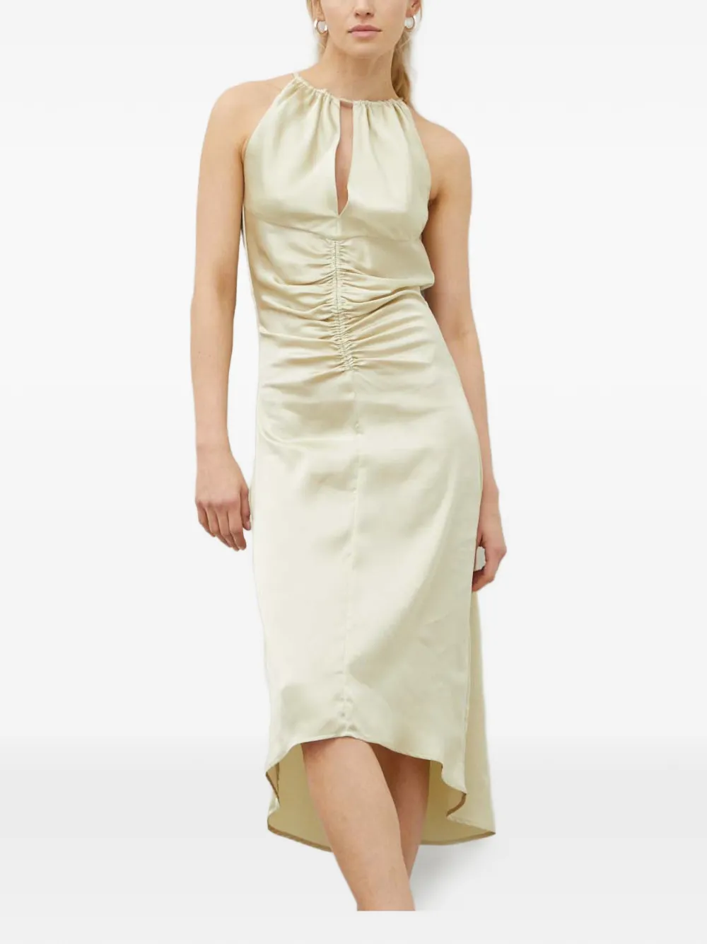 Day Birger Et Mikkelsen gathered keyhole midi dress - Toni neutri