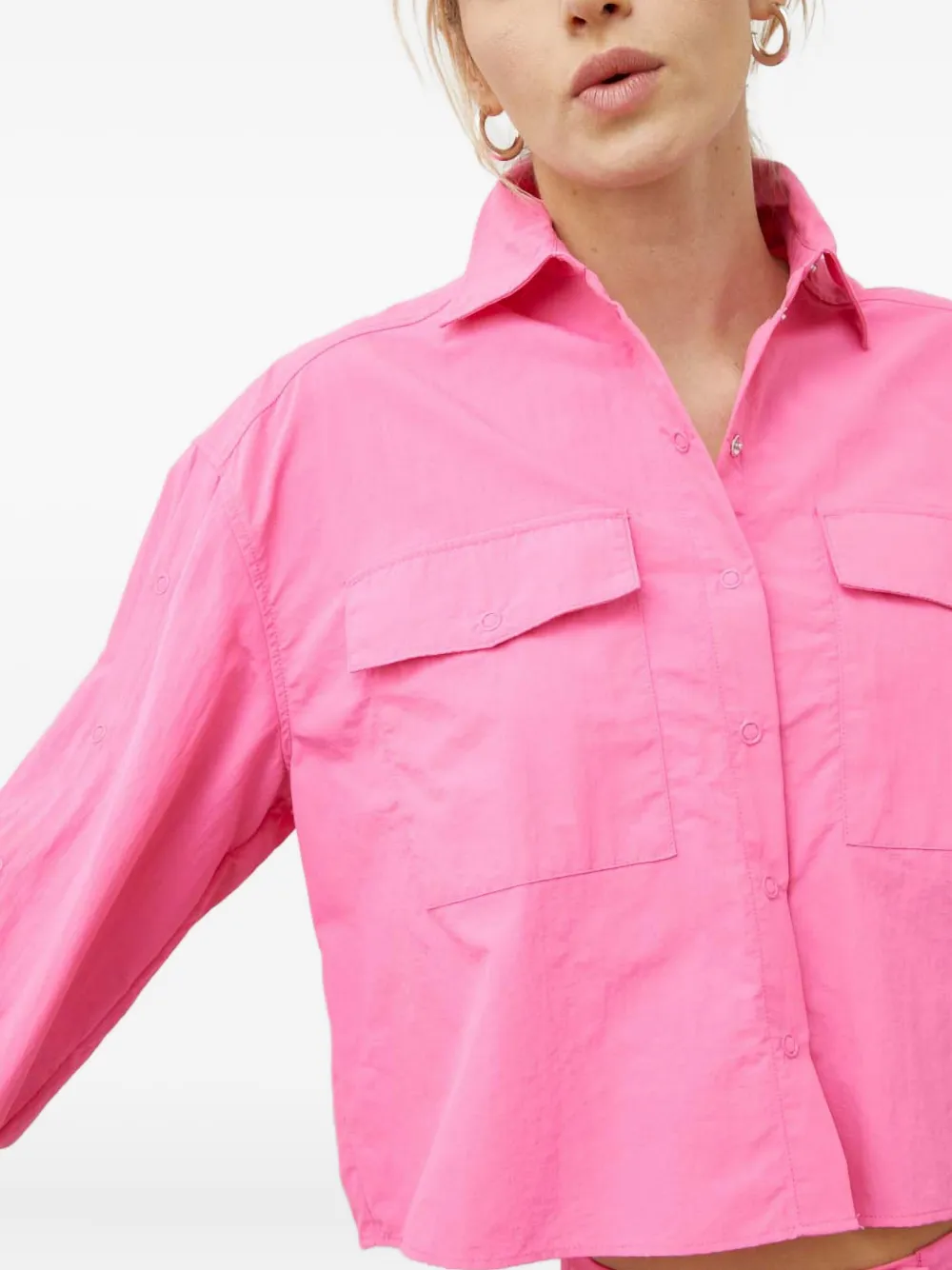 Day Birger Et Mikkelsen Buttoned Pocket Top In Pink