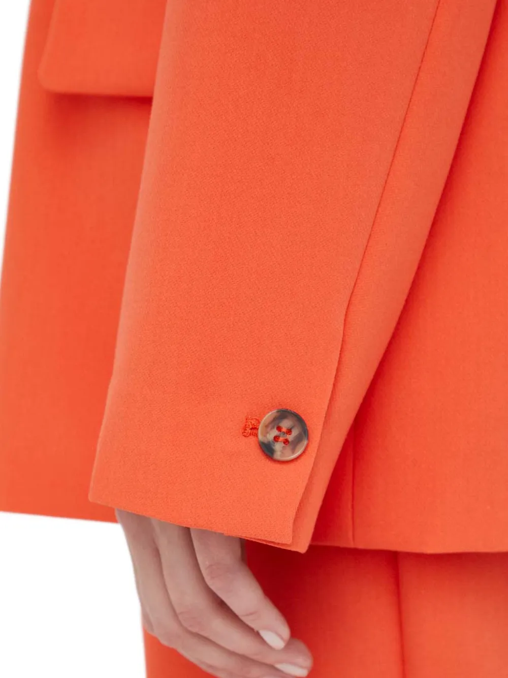 Day Birger Et Mikkelsen Buttoned Blazer In Orange