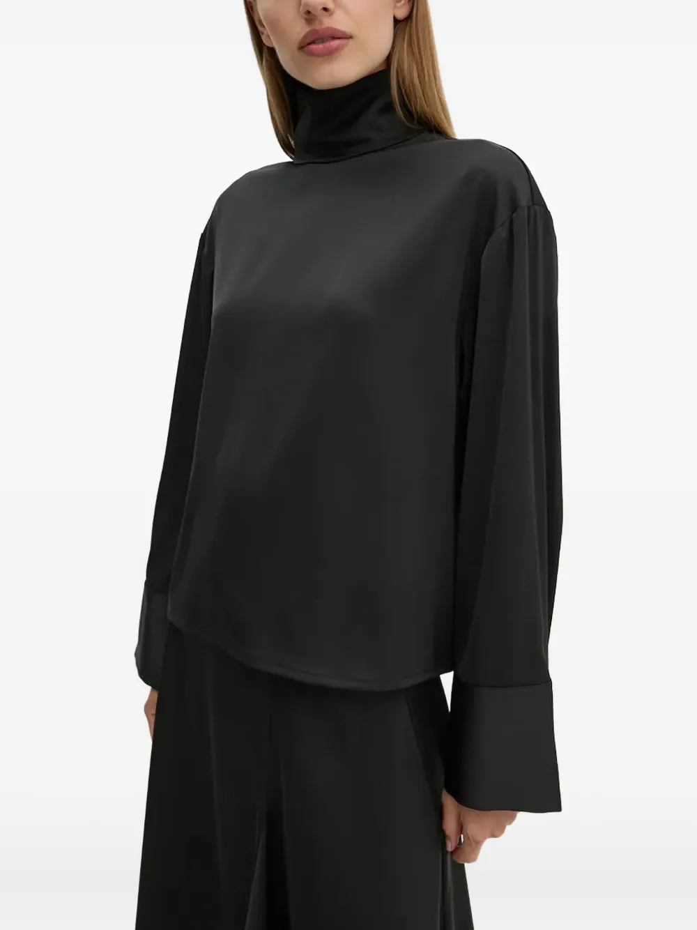 Day Birger Et Mikkelsen Blouse met hoge hals Zwart