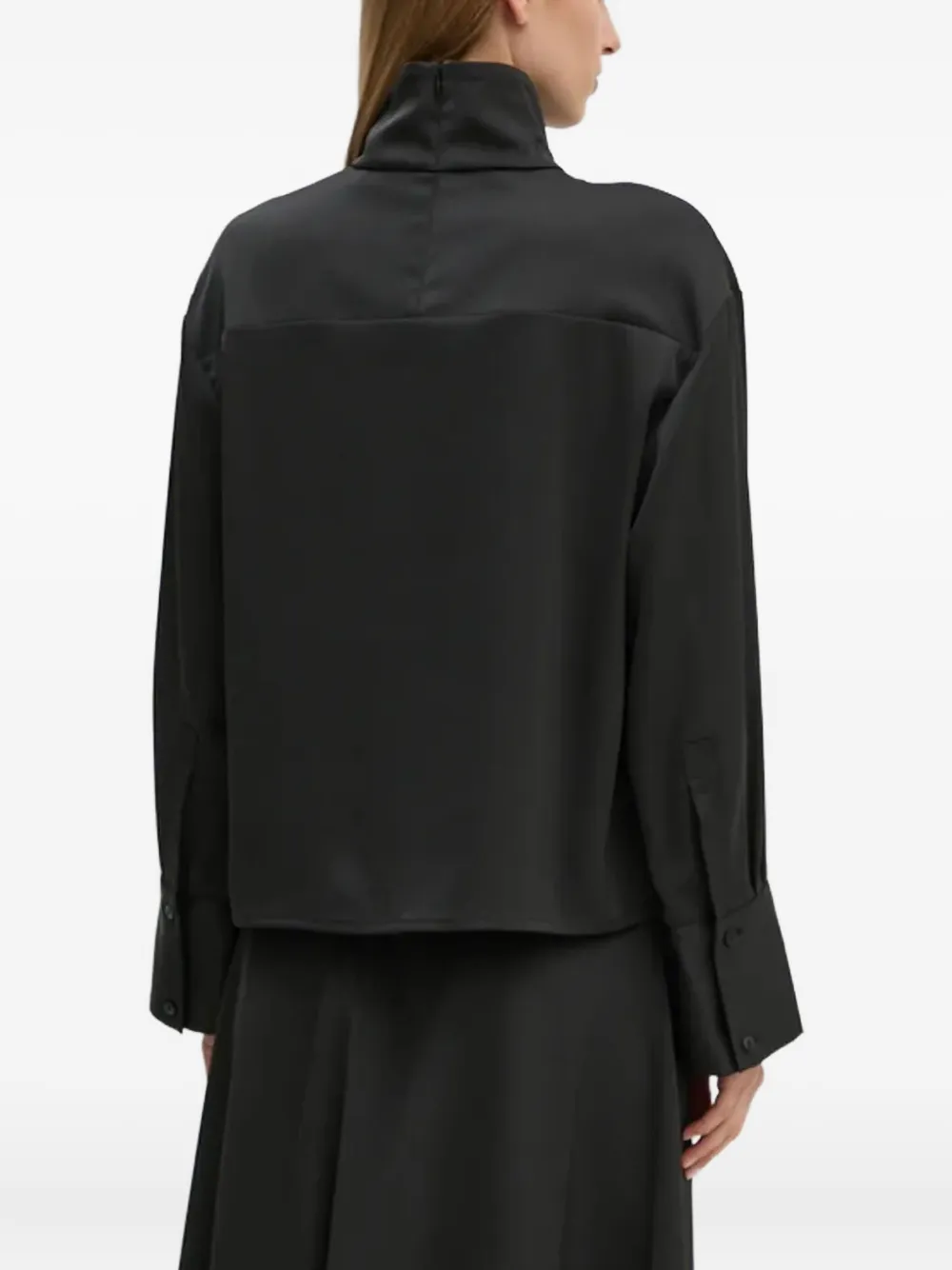 Day Birger Et Mikkelsen Blouse met hoge hals Zwart