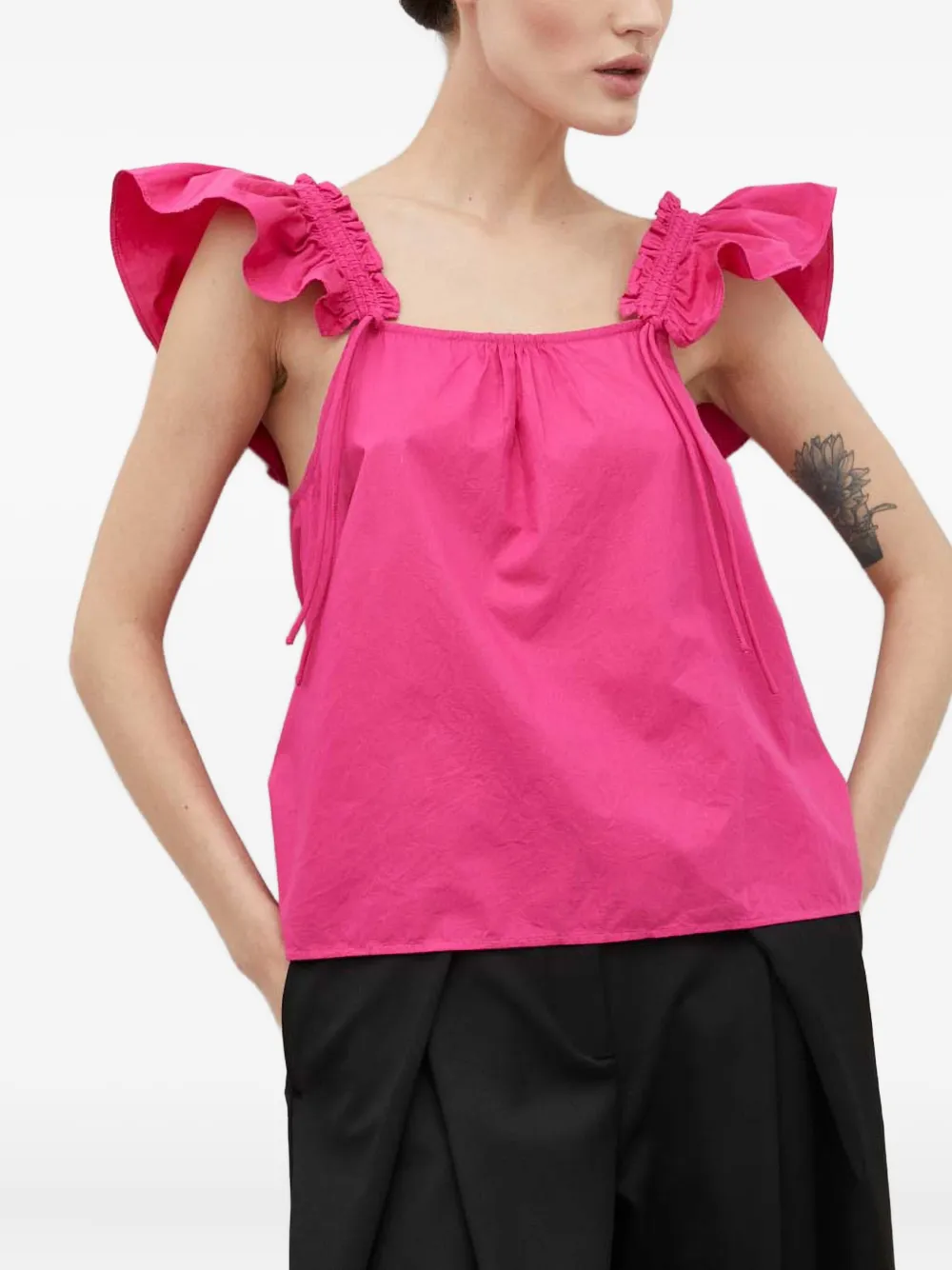 Day Birger Et Mikkelsen Ruffled Top In Pink