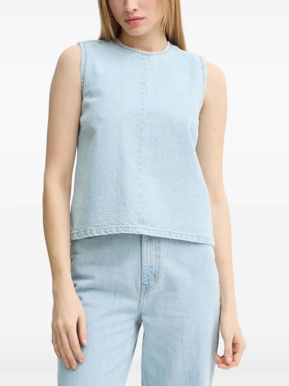 Day Birger Et Mikkelsen zip sleeveless top | Blue | Image 1