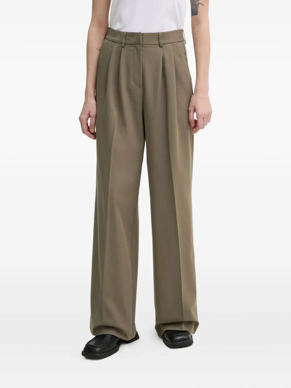 Day Birger Et Mikkelsen Mille pleated trousers | Green | Image 1