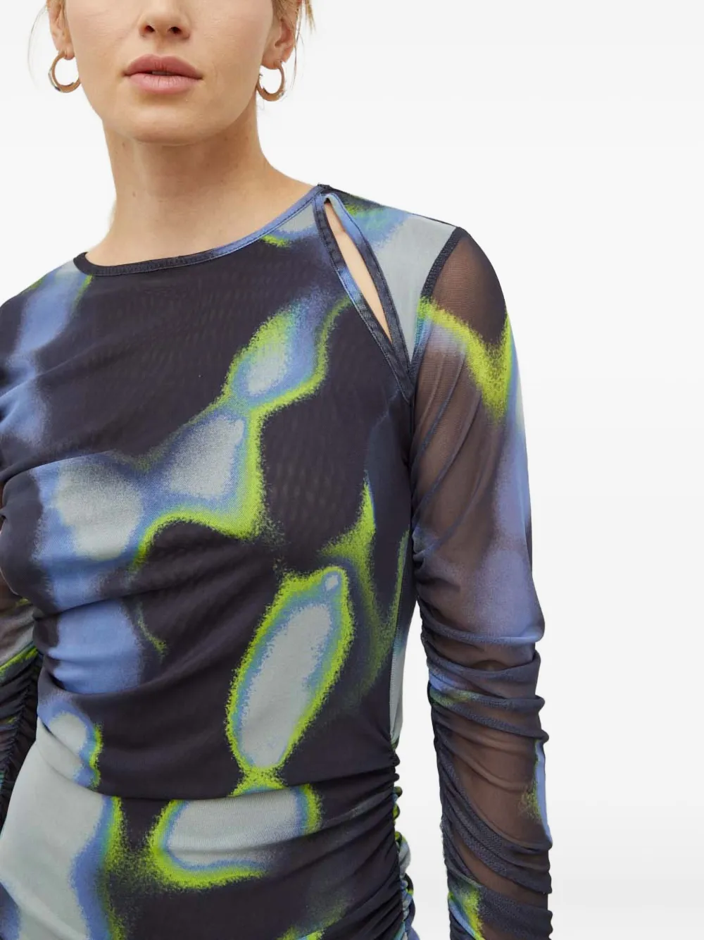 Day Birger Et Mikkelsen Ruched Dress In Multi