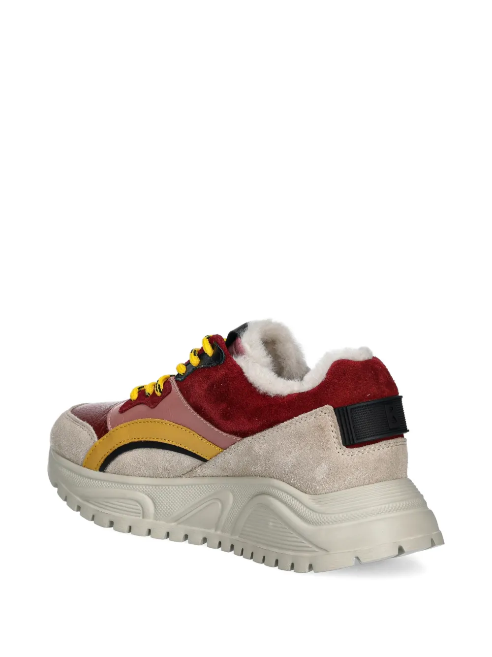 Malaga 21 Laced Panelled Low-Top Sneakers
