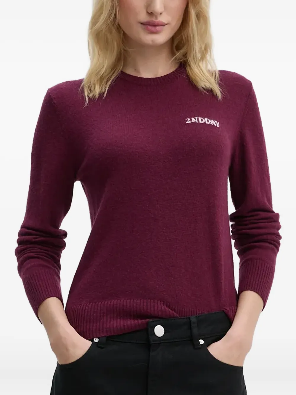 Day Birger Et Mikkelsen embroidered knitwear | Purple | Image 1