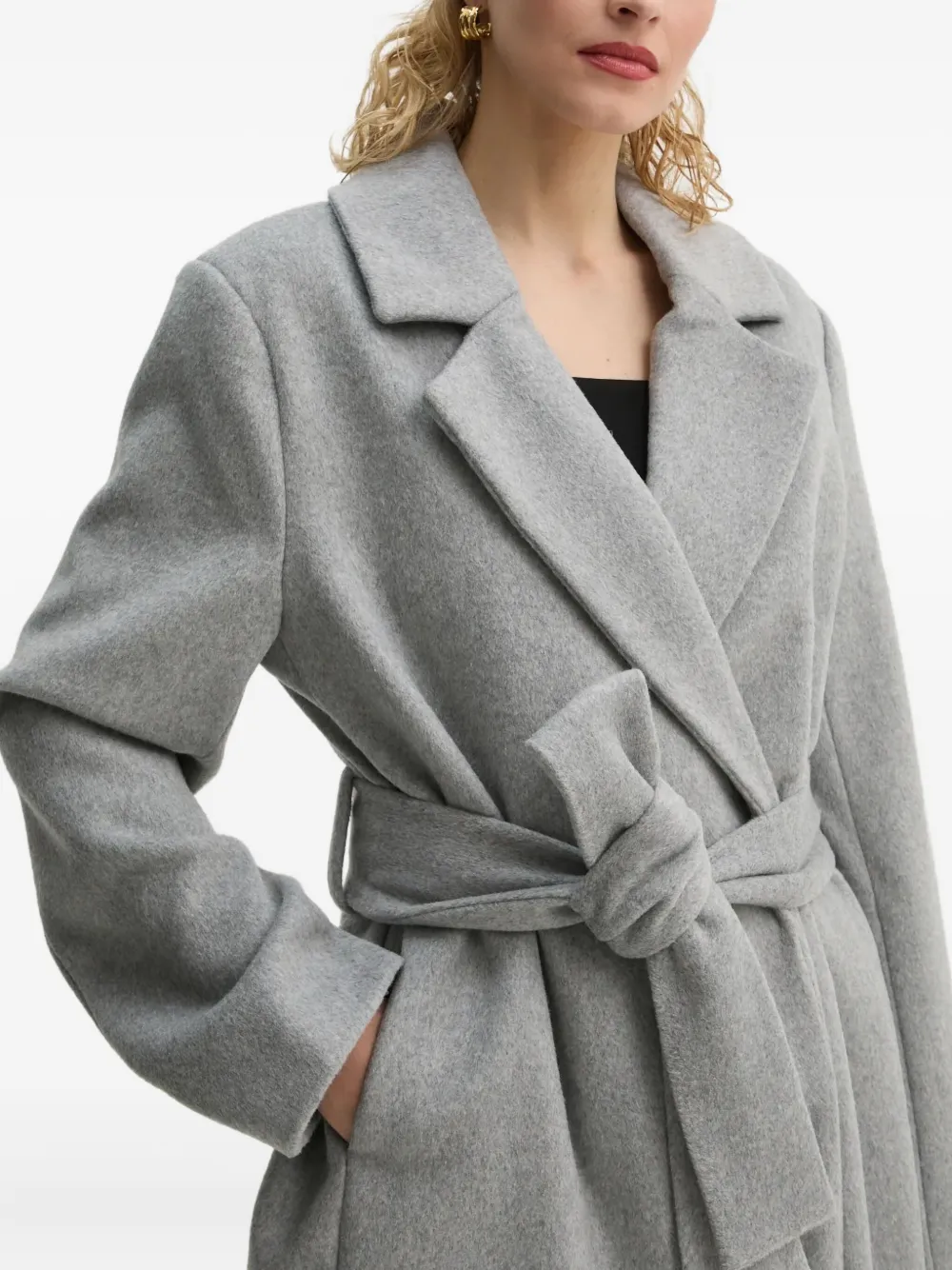 Day Birger Et Mikkelsen Liviana Belted Coat In Gray