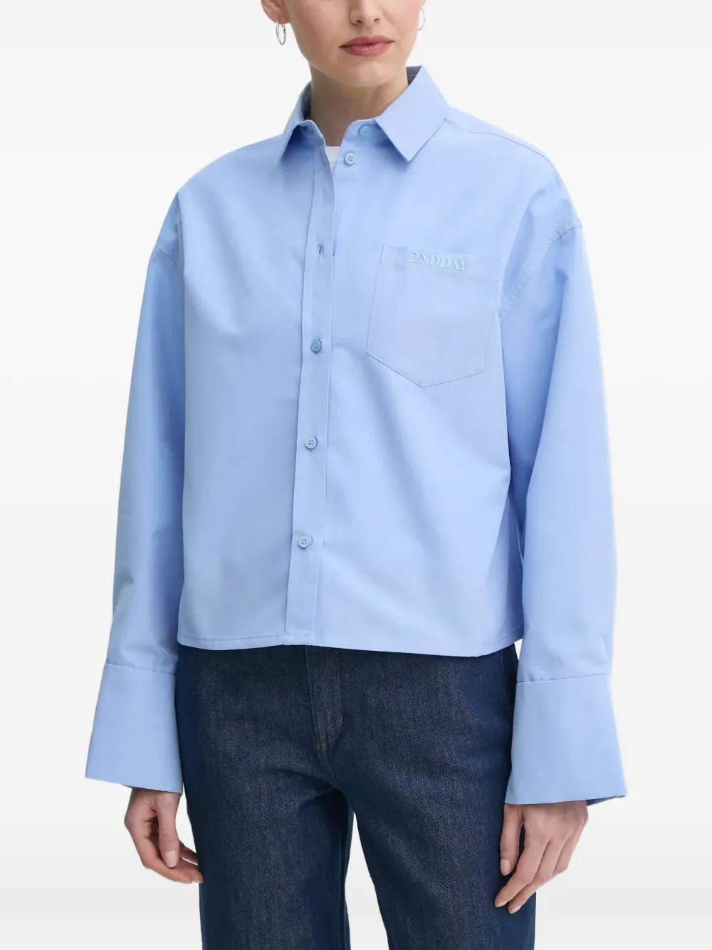 Day Birger Et Mikkelsen embroidered shirt | Blue | Image 1