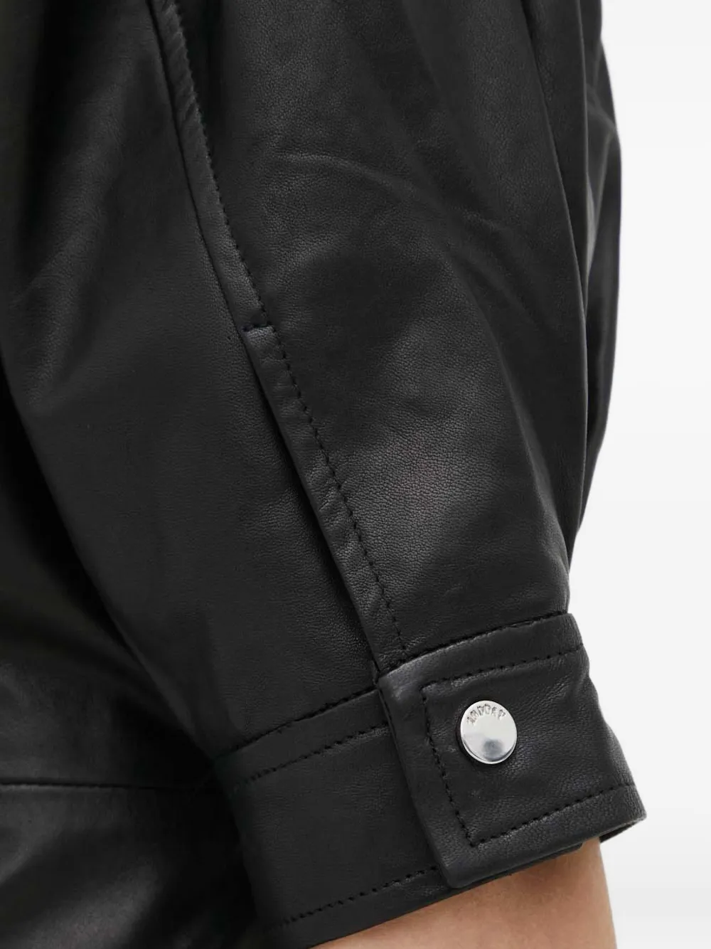 Day Birger Et Mikkelsen Jurk met pofmouwen en ring detail Zwart