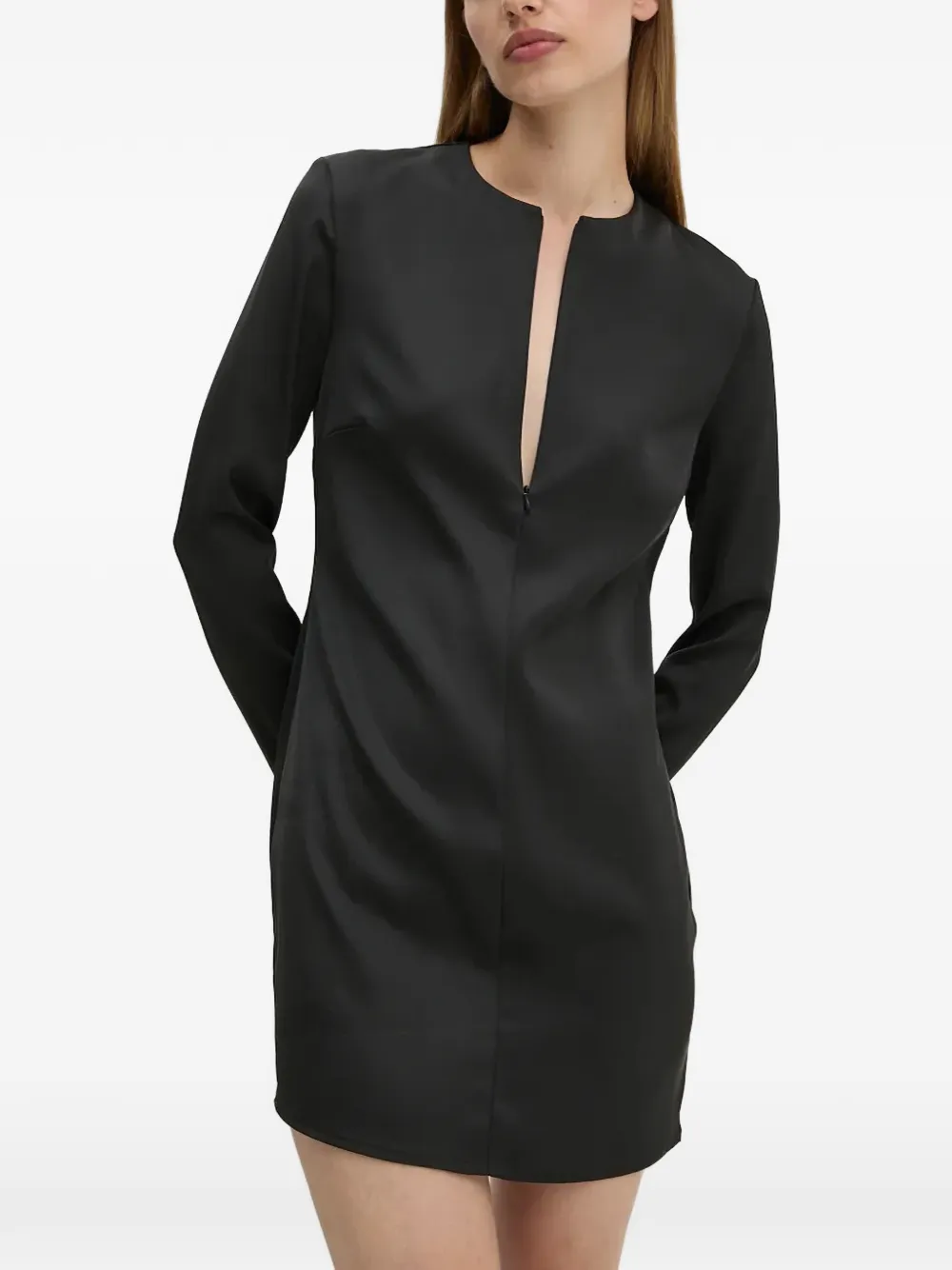Day Birger Et Mikkelsen Sonya V-neck long-sleeve mini dress - Zwart