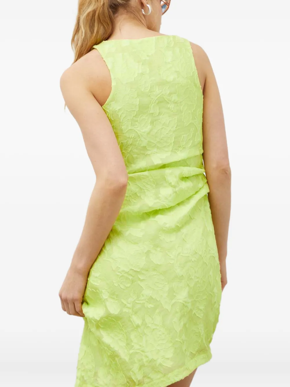 Day Birger Et Mikkelsen Mouwloze jurk met bloemjacquard Groen