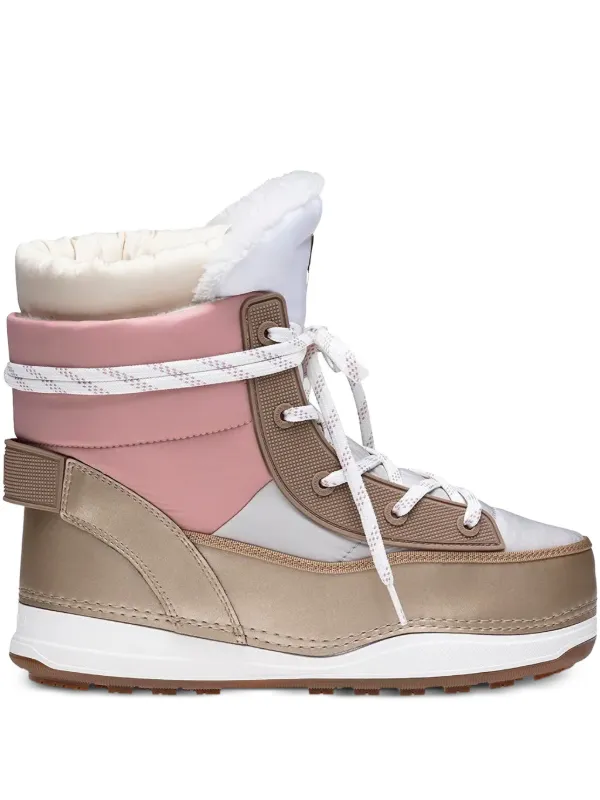 Bogner Lace-up Snow Boots in Neutrals