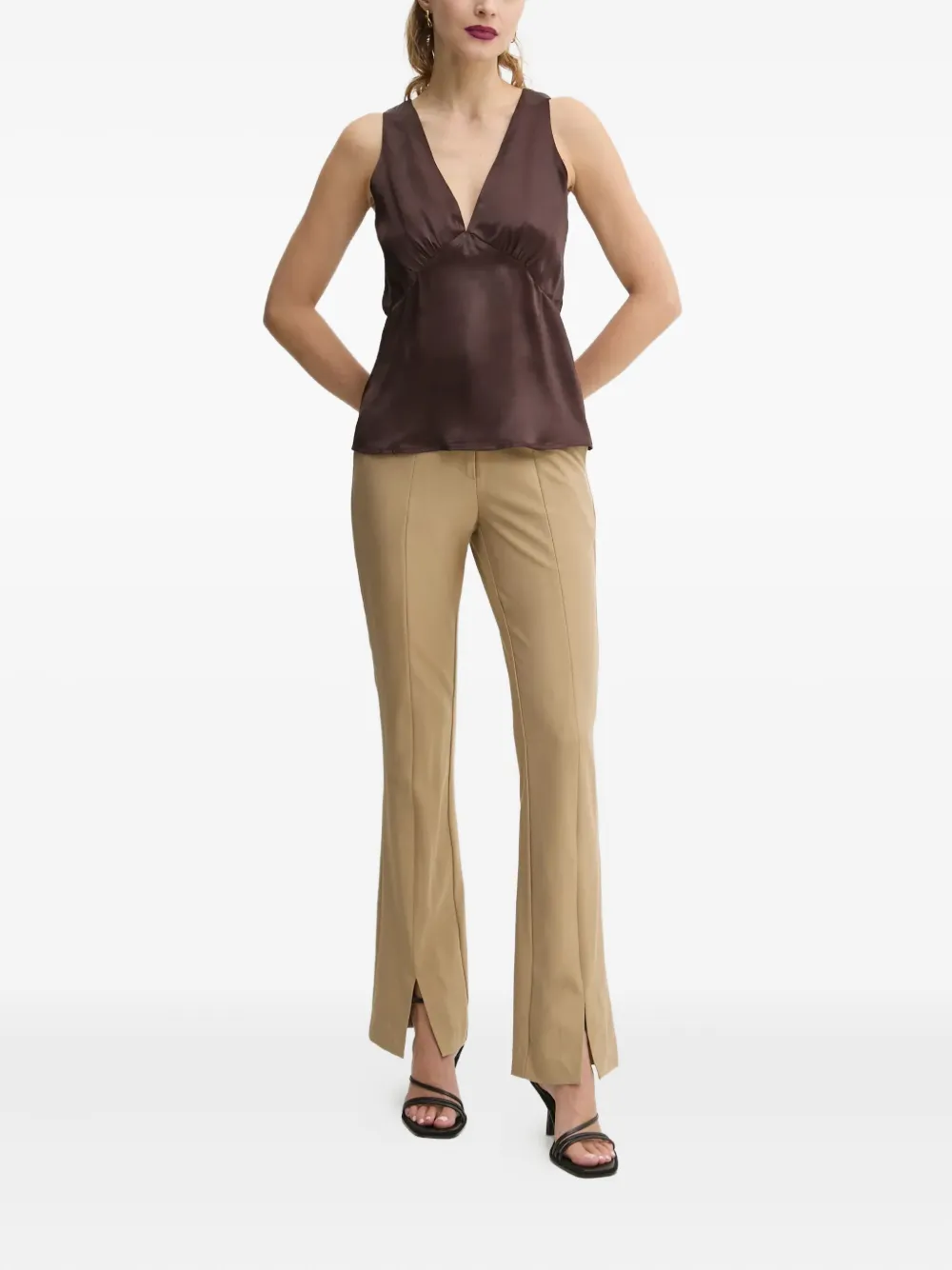Day Birger Et Mikkelsen Slit-detail Trousers In Neutral