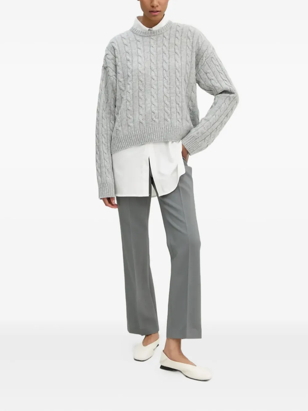 Day Birger Et Mikkelsen cable-knit crew-neck sweater | Knitted Sweaters | Image 2